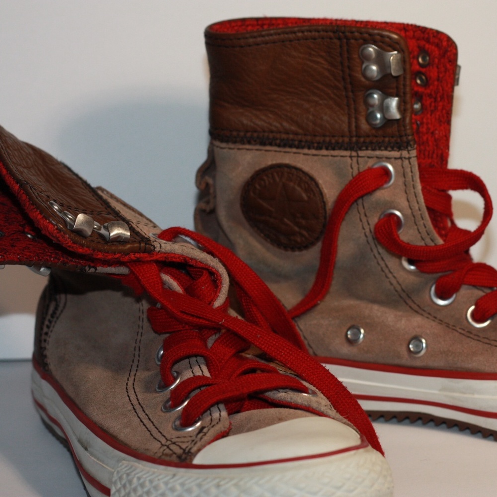 Converse Suede High Tops Size 5